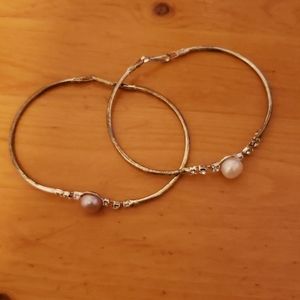 Set of 2 Pearl Bracelets